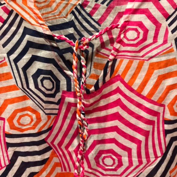 MUD PIE Totable Tunic Umbrella Cover Up Dress - Picture 4 of 5